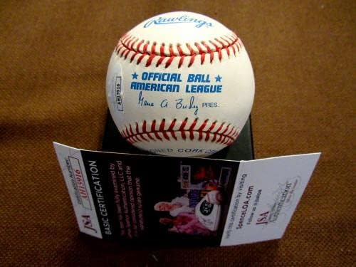 Бил Вербер, Ню Йорк Янкис, 1930-33, Автограф С Автограф, Ретро Играта топката Jsa Gem - Бейзболни Топки С Автографи