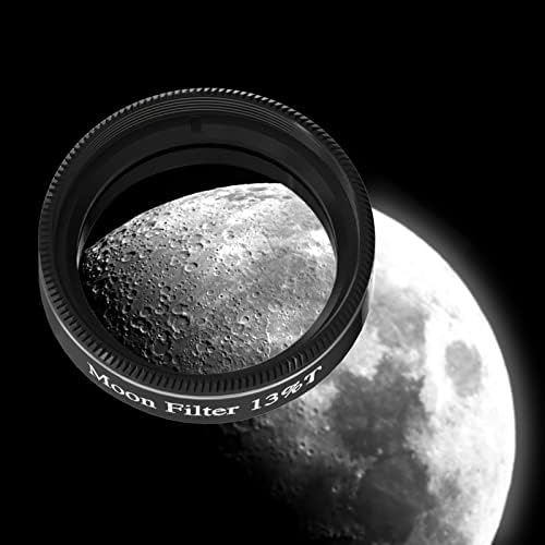 Лунен филтър WEOOEN за телескопа 1,25 инча, пропускливост 13 на сто, Оптично стъкло с неутрална плътност, Алуминиева