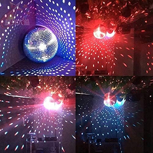 8 Огледален диско-топка - Готин и весел Окачени диско-топка за големи празнични украси, Дизайн партита 、 Decorate (8 инча, златни)