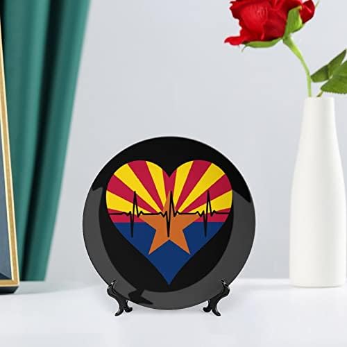 Love Arizona HeartbeatCustom Снимка Декоративна Чиния от Костен Порцелан Индивидуалност Керамика С Чиния Професия