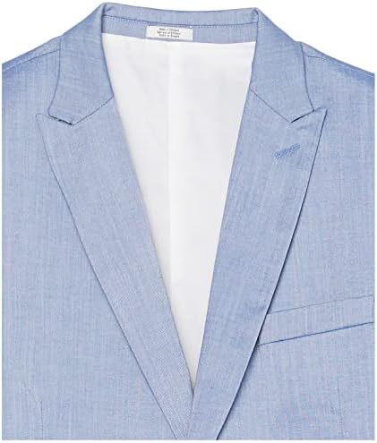 Мъжки яке-сако Calvin Klein, Однобортная закопчалката на 2 копчета, копчета за копчета и предните джобове с капаци
