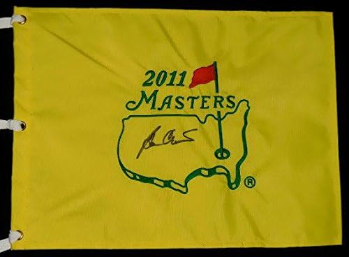 Флаг Masters Golf с автограф на Бен Креншоу (без доказателство!) - Квадратчетата за голф с автограф