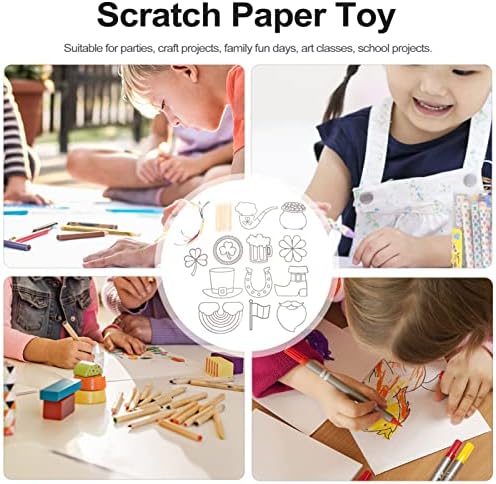 NUOBESTY Детски Играчки Patricks Day Дяволът Paper Art Set, с Преливащи се цветове и Хартиени Изделия, Бележки за Деня на Патрик, Вечерни Аксесоари, Детски Играчки