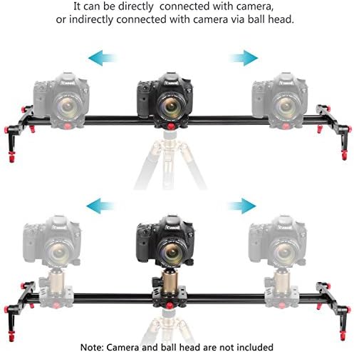 Водач стабилизатор за камера от алуминиева сплав Neewer с 4 лагери за DSLR-камери DV Видео Камери Film Photography, натоварване до 17,5 кг / 8 кг (80 см)