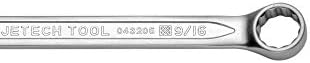 Комбиниран ключ Jetech 9/16 инча (12 бр. в опаковка) - Здрав гаечен ключ от стомана с висока якост SAE Inch Cr-V с пясъкоструйни обработка