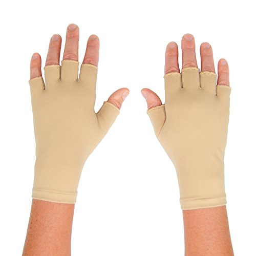 Protexgloves Оригинални Къси ръкавици без пръсти (Черни, Големи)