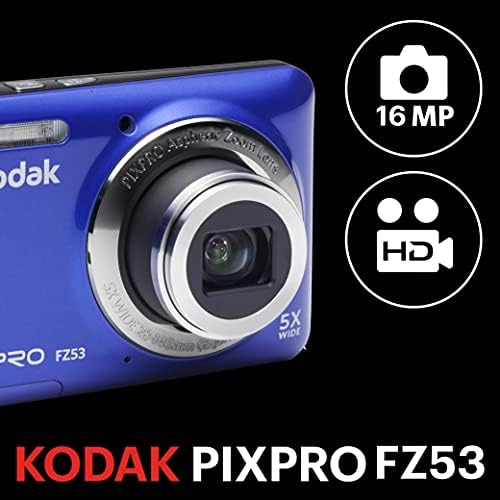 Цифров фотоапарат Kodak FZ53-BL Gameforge.com и Стрелям с 2,7-инчов LCD дисплей, синьо