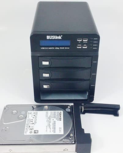BUSlink U3-80TB4S 80 TB 4-Отсечный RAID твърд диск USB 3.2 Gen 1 5 Gbit/s / Външен диск настолен eSATA
