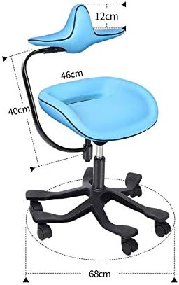 Ергономичен стол SCDBGY Ygqbgy, Регулируема столче за дома и офиса Подобрите Стойката си, благодарение на Наклонному седалката с дебели удобни възглавнички (Цвят: зелен)