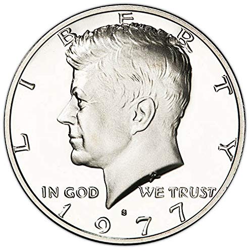 Монетен двор на САЩ от 1977 година на издаване Proof Kennedy Half Dollar Choice Без лечение