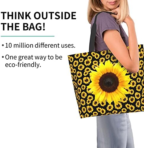 BLUBLU Слънчоглед за Многократна употреба за Хранителни стоки Чанти За Пазаруване Чанта За Рамо Пътуване Ежедневни