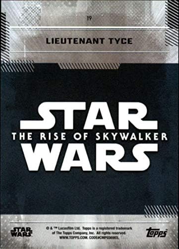 2019 Topps Междузвездни войни: Изгревът на Скайуокър Първата серия 19 Търговска картичка лейтенант Тайса