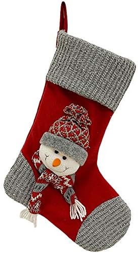 XIOS Коледна Украса Зимните Празнични Украси Стар Чорап Голям Подарък Рождественскому Мъж Коледна Червена Чанта Сив Начало Декор Коледни Ризи Двойки (A, Един размер)