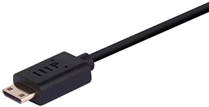 Високоскоростен пасивен кабел Monoprice 4K малък диаметър от HDMI до Mini HDMI - 0,5 Метра - Черен | 4K @ 60Hz,
