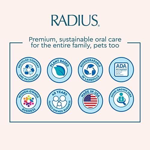 Конец за зъби RADIUS с карамфил и кардамон 55 ярда, Веганская и нетоксичная за подобряване на хигиена на устната кухина и е предназначена за борба с зубным разцвет - Опа?