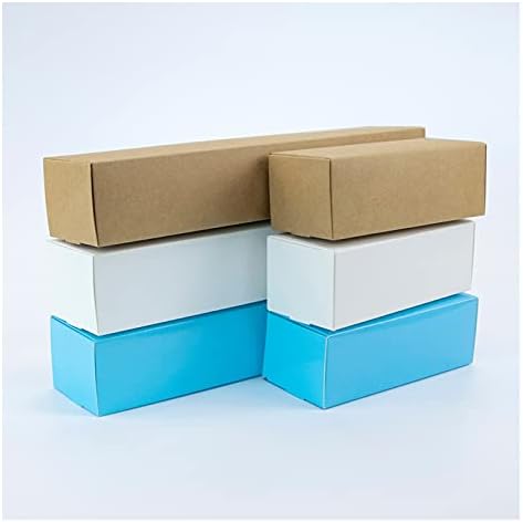 SHUKELE LPHZ914 10шт Картонена кутия за Подарък кутия за бижута White Blue Кафяв Сватба парти на Фестивала с