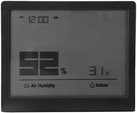 WODMB Термометър-Влагомер за стая, Сензор за температура и Влажност с Цифрови мини Настолен часовник, Точен