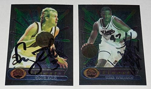 Крейг Елох и Уолт Уилямс 1994-Добрите баскетболни картички с автограф (пещерите Kings) - Баскетболни топки с автографи