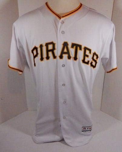 2019 Pittsburgh Pirates Луис Ескобар # Освободен Бяла Риза 150 P PITT33334 - Използваните В играта Тениски MLB