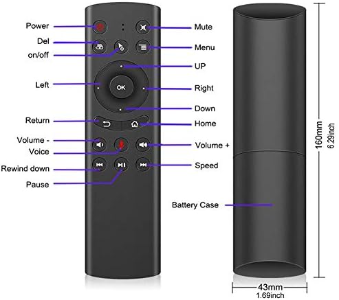 Безжично дистанционно сменяеми WeChip G20 Remote Voice за Nvidia Shield (версия до 2019 г.) / PC / Android TV Box / Smart TV