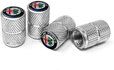 Универсални Капачки за вентили на Alfa Romeo за автомобилни гуми, Цвят, лого дизайн, 4 бр.