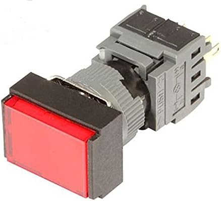 16-мм ключ с самоблокирующимся кръгла индикатор 5A 220VAC DPDT (2a + 2b без светодиода) F16-332 DIP червен цвят и оригинален - (бял цвят)