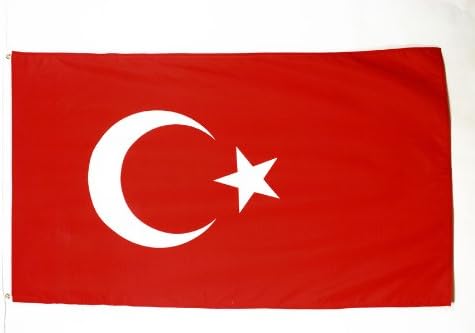 Флаг на АЗЕРБАЙДЖАН Флаг Турция 3 'x 5' - Турски знамена 90 x 150 см - Банер 3x5 метра От лек полиестер
