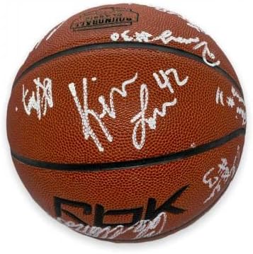 2007 Roundball С Автограф на Джеймс Хардена, Кевин Лава, О ' Джей Майо И ДР. JSA - Баскетболни топки с автографи
