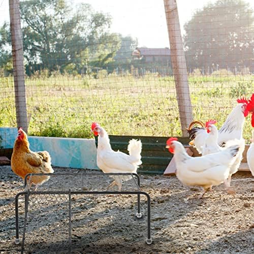Ipetboom Курника на място за спане Поставка за Пилета Платформа със Стълби Поставка За Костур Пилета Малка Играчка за Домашни Любимци за Птици Пилета-Петли Пиле Ара Ха?