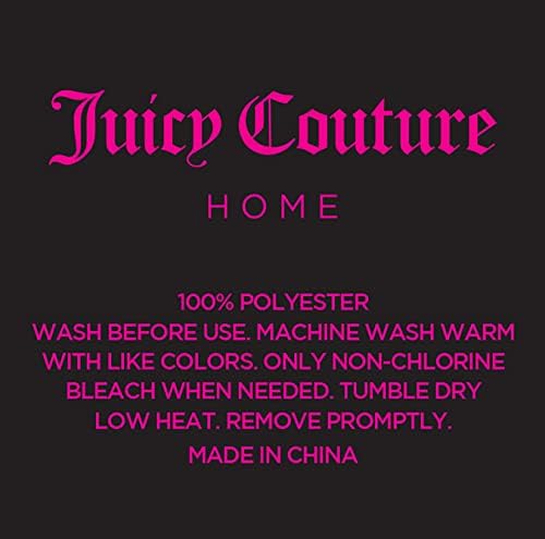 Juicy Couture - Комплект от 3 теми, пуховое одеяло Juicy in Paris Bonjour с проектирането на Айфеловата кула, размер