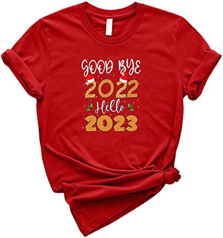 Облекло Тениска Дамски 2023 Тениски С Къс Ръкав Тениски С Кръгло Деколте Коледни Блузи С Дълъг Ръкав От Вискоза Върховете