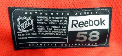 Ню Йорк Рейнджърс е Използвала За игри Червения Обучение Фланелка Reebok NHL 58 DP31336 - Използвани За игри