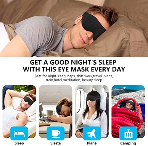 Маска за сън, за мъже и жени, Светозащитная 3D-Маска за нощния Сън е с Превръзка на очите, Релаксиращ Калъф за очи с