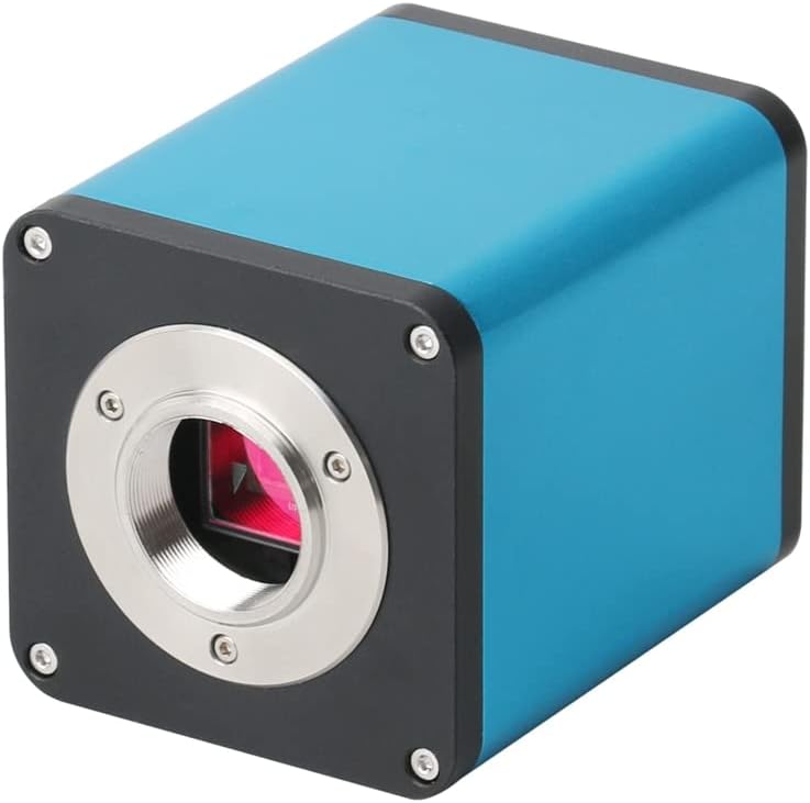 Автофокус AF HDMI U Диск Видео Автофокус Промишлена USB Функция Камера за измерване на Микроскоп + обектив с монтиране 200X C + 144 led индикатора (Цвят: с обектив 200x B)