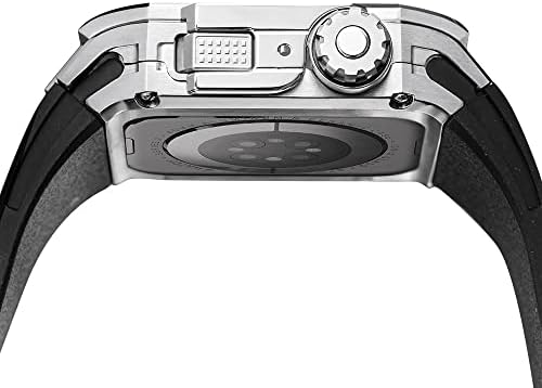 XNWKF Съвременен Стил Калъф За часа, За Apple Watch Band 7 8 Ултра 45 мм Луксозен Комплект Модификация На iWatch 8 7 45