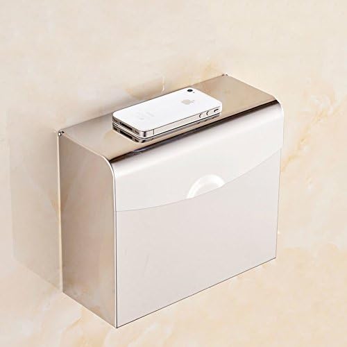 Титуляр на ролка тоалетна хартия, Кутия за салфетки за баня от неръждаема стомана, Водоустойчив кутия за тоалетна