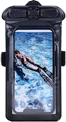 Калъф за телефон Vaxson Черно, Съвместим с водоустойчив калъф Hisense Kingkong 5 Dry Bag [Без защитно фолио за