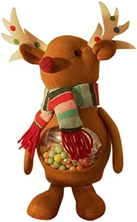 Коледна Банка За съхранение на шоколадови Бонбони Дядо коледа, Снежен човек Банка За Бонбони Коледна Украса на