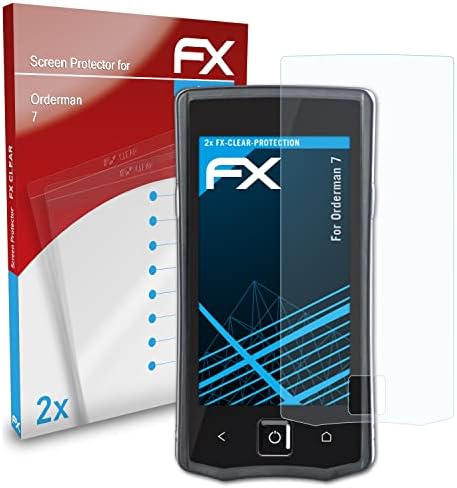Защитно фолио atFoliX за екрана, Съвместима със защитно фолио Orderman 7, Сверхчистая защитно фолио FX (2X)