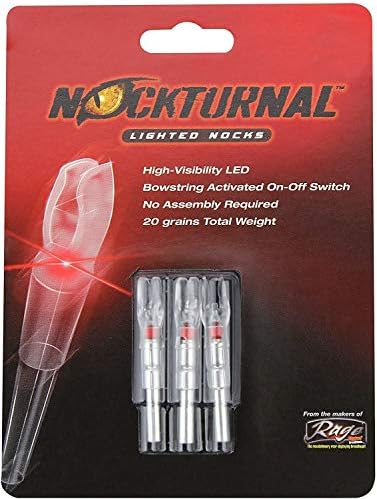 Nockturnal-G Уши за стрелба с лък с подсветка за стрели вътрешен диаметър .165, включително Victory ВАП, Easton Acc, G-UNI