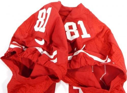 2012 San Francisco 49ers Гарет Челек 81, Издаден в Червената фланелка 44 DP35620 - Използваните тениски