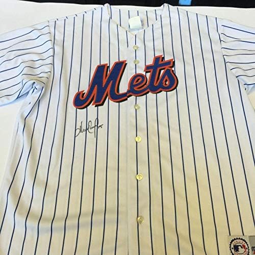Алекс Ескобар подписа договор с Ню Йорк Метс Маджестик Джърси на 1990-те години - Най-обещаващи тениски MLB с автограф