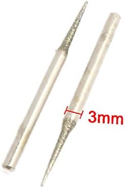 Комплект шлифовъчни инструменти за пробиване на дупки X-DREE 3 мм с изкуствен диамант фитил, комплект шлифовъчни