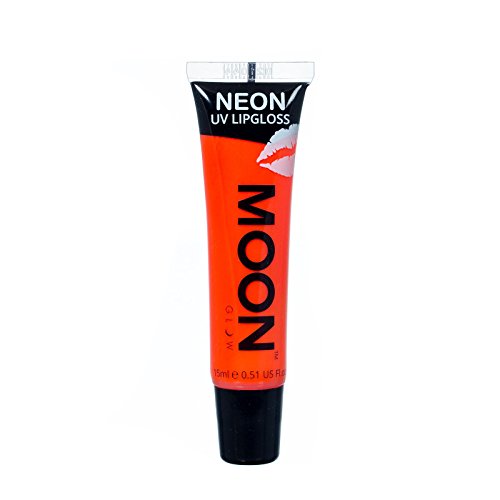 Moon Glow - Неонов блясък за устни Blacklight – 15 мл с аромат на сини дъвки, ярко свети под въздействието на ултравиолетови лъчи/Blacklight!