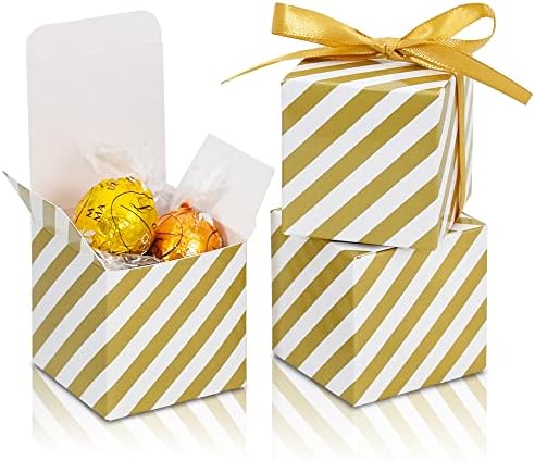 BEISHIDA Малка Коледна кутия за предложения в Златната ивица, подарък кутия за партита, Сватбена кутия за бонбони, подарък кутия