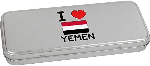 Метална Лидице кутия за съхранение на Azeeda 80 мм I Love Yemen loops (TT00184392)