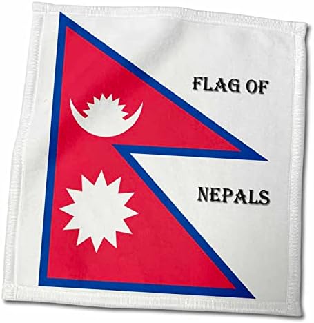3дРоза Санди Мартенс Знамена на света - Флаг на Непал - Кърпи (twl-210512-3)