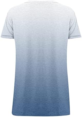 Лятна Есенна Блуза, Тениска за Жени 2023, Къс Ръкав, V-Образно Деколте, Памучна, Графична Свободна Засаждане, отличава със спокойна
