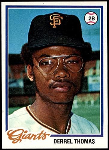 1978 Topps 194 Деррел Томас Сан Франциско Джайентс (бейзболна картичка) Ню Йорк /MT Джайънтс
