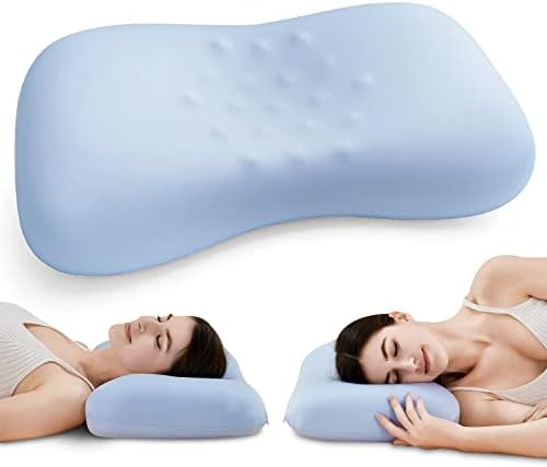 Възглавници от пяна с памет ефект за сън легла Ергономични Контурный дизайн за спане на хълбоците, гърба и корема, възглавница във формата на шийката на Матката Лек